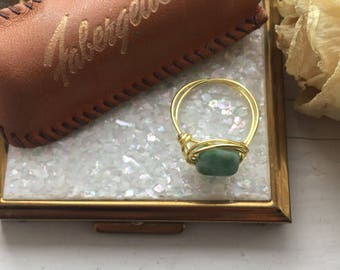 Size 6 wire wrapped ring