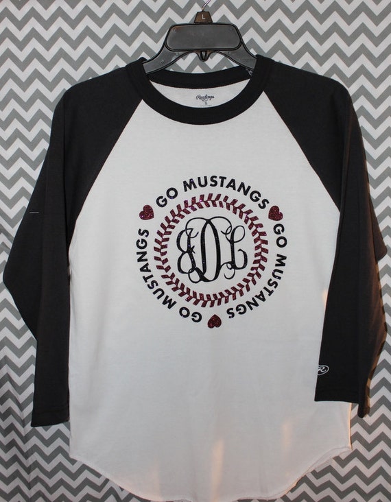 monogram baseball shirt