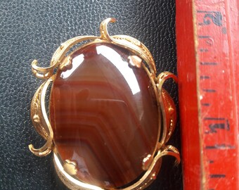 Wonderful Vintage Large Gold Filled Brooch Pin