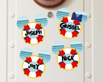 Personalized Lifesaver Disney Cruise Magnets - Disney Cruise Magnet - Door Magnets