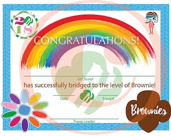 Girl Scout Bridging Certificate - Daisy to Brownie