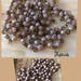 MOM SALE Handmade Linked Beaded Chain 4mm Opaque LAVENDER coral Faceted European Glass Beads