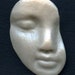 Face Profile, Pearl Polymer Clay Face Shard AWPSH