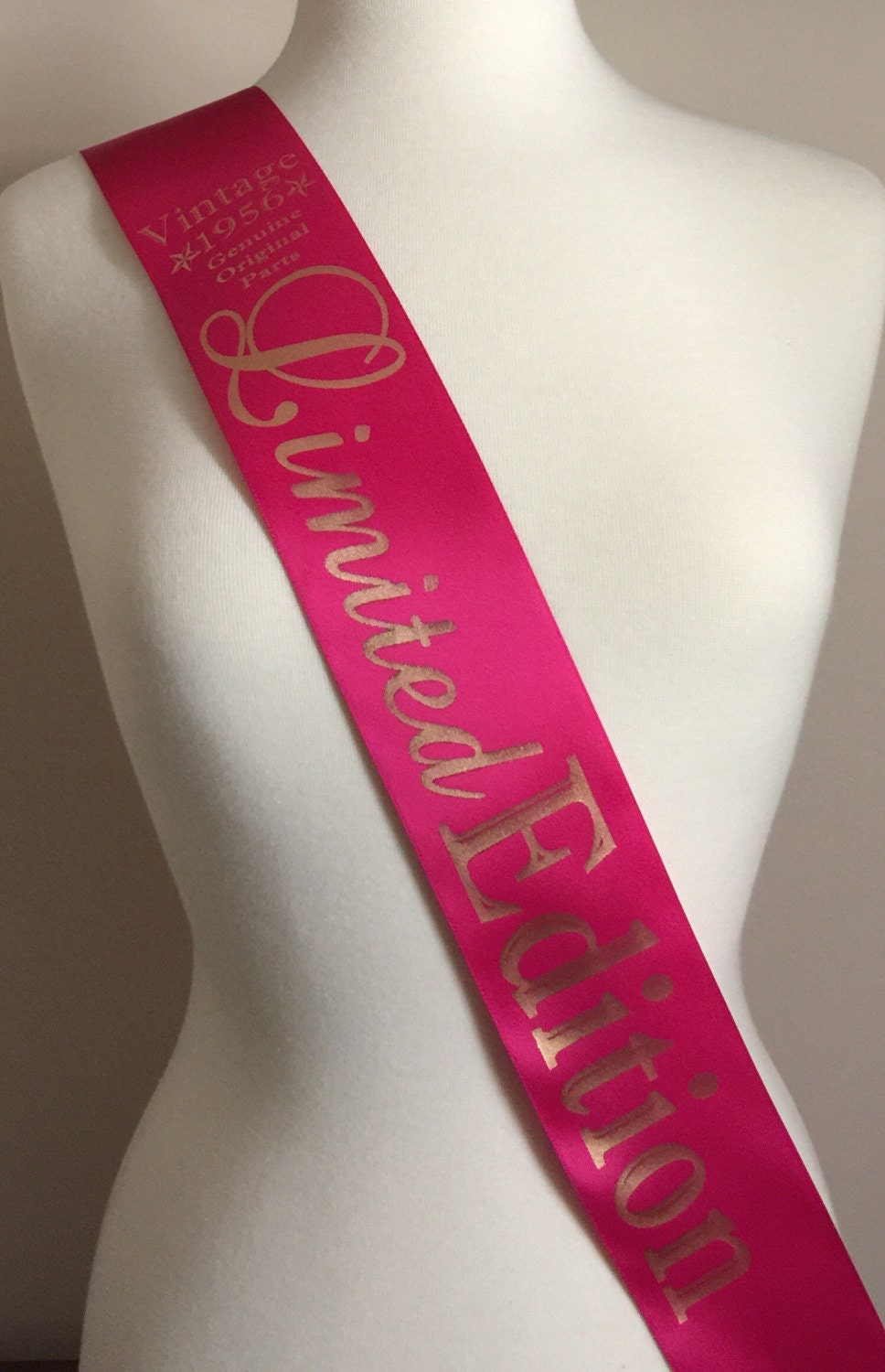 New 60th Birthday Sash Birthday Party Sash Birthday Sash