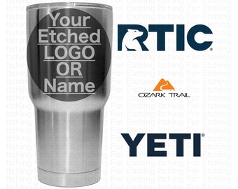 Custom Engraved / Etched 30 oz. Tumbler Thermos Bulk - RTIC Yeti Hogg