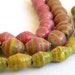Paper Bead Jewelry Supplies - Paper Beads - Hand painted - Lot of 30 - #B407