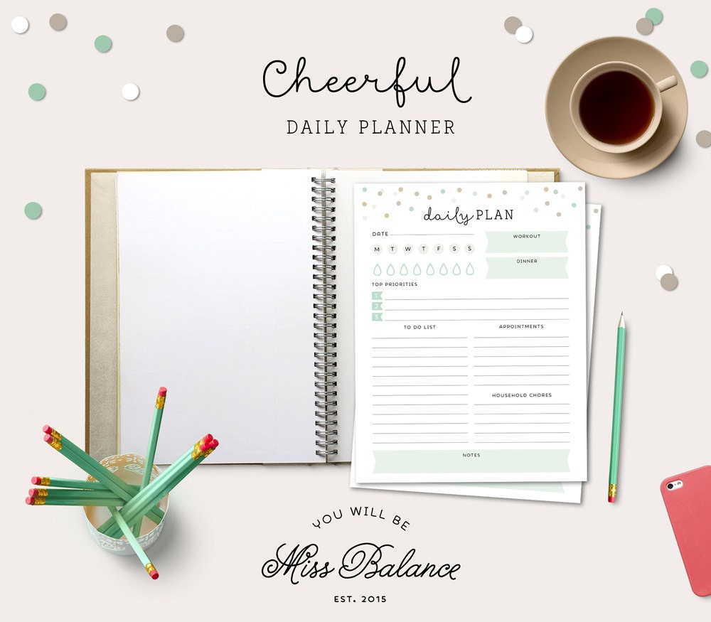 daily planner and to do list