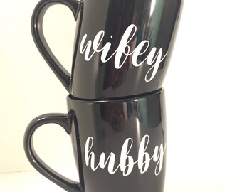 Wifey & Hubby coffee mugs