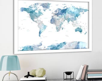world map etsy