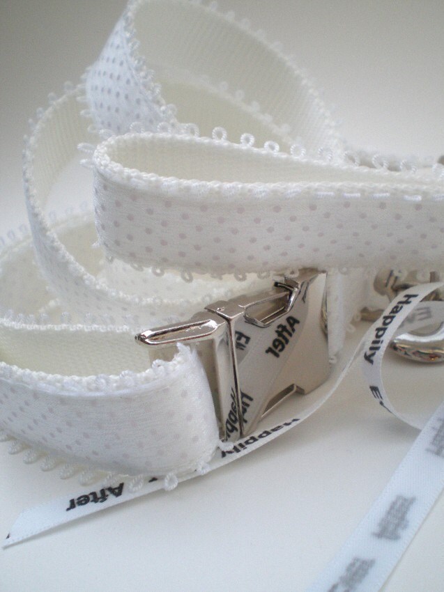 Wedding Dog Collar and Leash Ensemble Wedding Collar Set