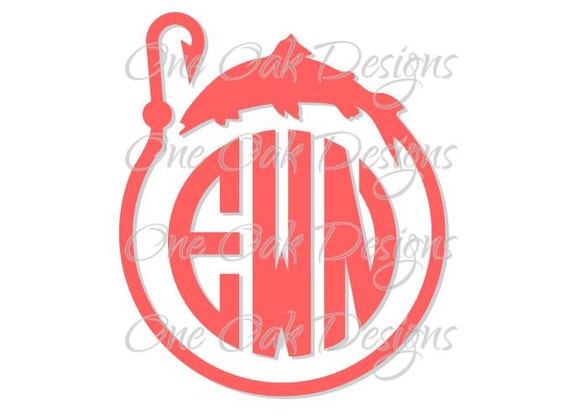 Free Free Fishing Hook Svg Monogram 131 SVG PNG EPS DXF File