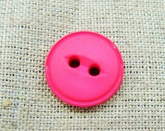 Acrylic button - 22 mm - pink