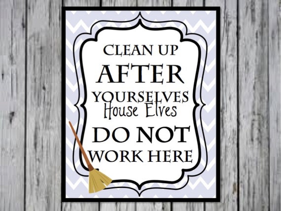 Download Harry Potter Kitchen Quote Clean Up After Yourselves House