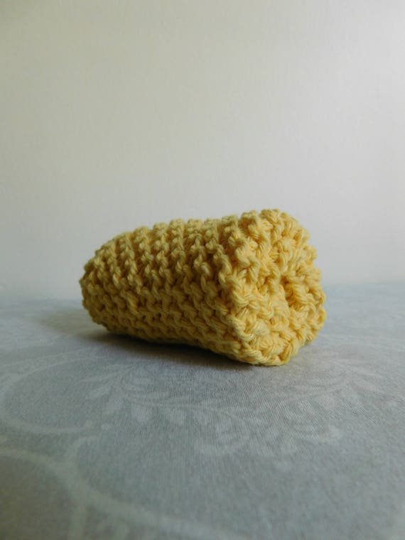 Yellow Cotton Dishcloth