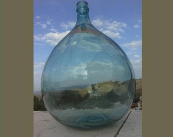 Antique Italian Glass Demijohn