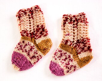 Knitted Baby Socks Etsy