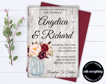 invitation wedding template