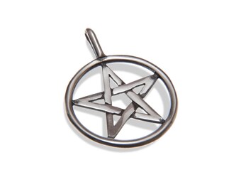 Handmade, Recycled Sterling Silver Pentagram