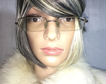 Vintage 1970's Menrad Black Metal Eyeglasses