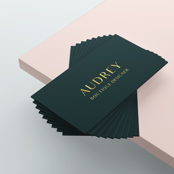 foil business card