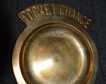 Solid Brass Pocket Change Dish