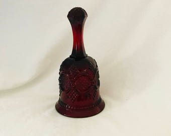 Vintage Red Bell Cape Cod glass display collectible