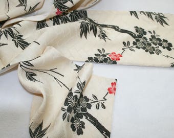 A Silk Scarf - Vintage Japanese Kimono Silk