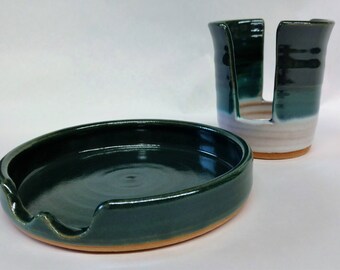 Ready To Ship Spoon rest and sponge holder set