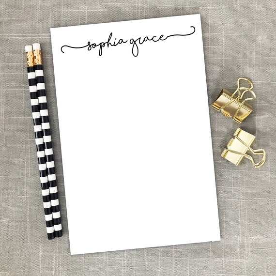 Personalized Notepad Custom Notepad Simple Notepad To Do