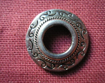 Cup worked metal curved large hole