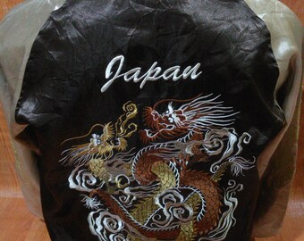 Sukajan Vintage brodé Boomber Jacket veste en soie Vintage japonais souvenirs