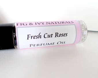 Fresh Cut Roses Perfume Oil - Rose Perfume - Natural Perfume - Gift For Her