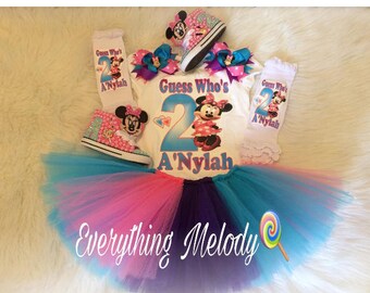 Minnie Inspired TuTu Set W/Converse