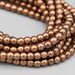 Smooth Antique Copper 5mm Beads with 2mm Hole 150 on 24" Strand SKU-MB-16-AC
