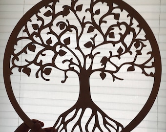 Tree of Life Wall Art - Raw Wood Home Decor - Laser cut wood. wall decor, Beautiful