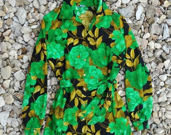 Floral Blouse with Sash