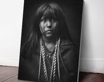 Native American Indian Canvas Print, Mohave Indian ca. 1903, Indigenous Americans, American Indian, indigenous people, NA41C