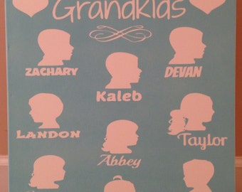 Custom Name & Sillouette Subway Art