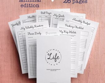 Ultimate Life Binder, Printable Planner, Budget, Habit Tracker, Finances, Project Planner, Daily Docket, A4, A5, US Letter