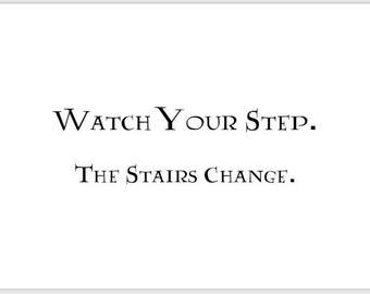 Stairs sign | Etsy