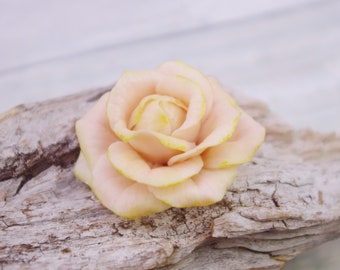 Sculpted rose cold porcelain
