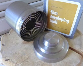 Developing Tank Film Tank Nikor Honeywell Format Stainless Steel Film Developer In Original Box with Reel Medium Format Q 15