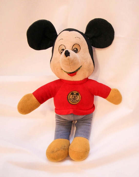 vintage mickey stuffed animal