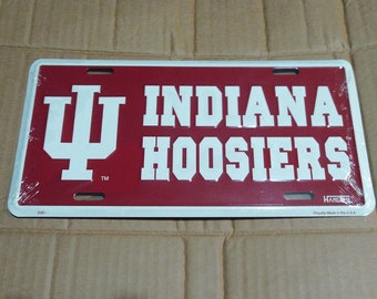 Indiana Hoosiers License Plate