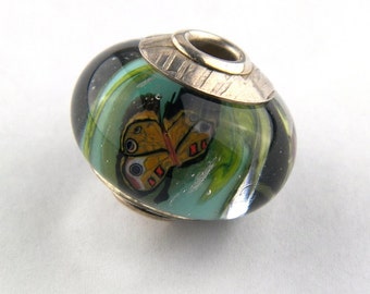 Butterfly Bead Lampwork Glass Bead by Chase Designs