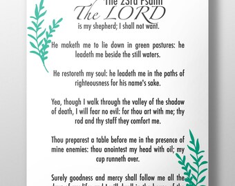 Satisfactory image pertaining to printable 23rd psalm Refreshing image pertaining to printable 23rd psalm