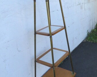 Mid Century Modern Marble Shelves Display Cabinet 8767