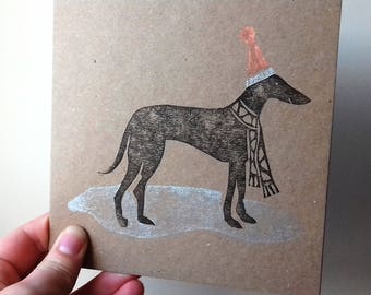 Charity Greyhound Christmas Card - pack of 4