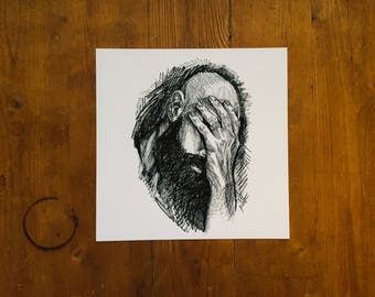 Fine Art Print | "Brother" | India Ink Drawing Print