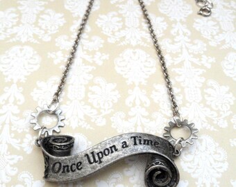 Once Upon a Time Necklace - Wedding Jewelry - Disney Jewelry - Steampunk Necklace - Once Upon a Time Jewelry - Statement Jewelry - Victorian